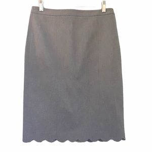 Banana Republic Scalloped Skirt size 4P NWT